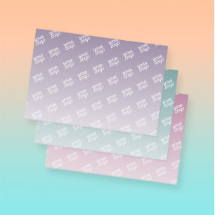 Feuille De Papier Cadeau Votre logo automatiquement carrelé Couleurs modi
