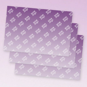 Feuille De Papier Cadeau Votre logo automatiquement carrelé   Violet modifi