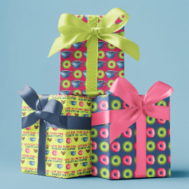 Feuille De Papier Cadeau Vous aimez plus que les beignets enveloppant des f