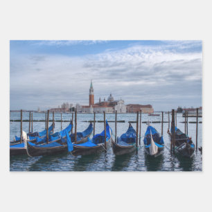Feuille De Papier Cadeau Vue De Venise, Italie