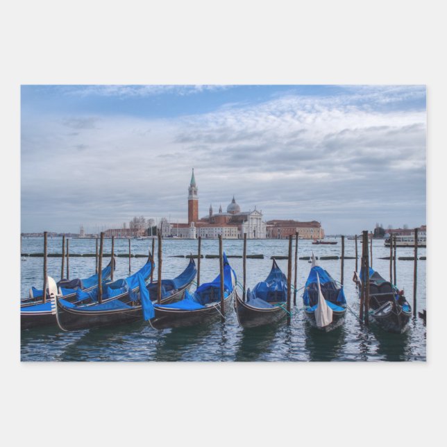 Feuille De Papier Cadeau Vue De Venise, Italie (Devant)