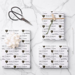 Feuille De Papier Cadeau Wake Forest University Wordmark