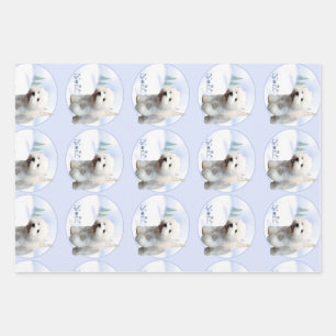 Feuille De Papier Cadeau West Highland White Terrier Noel