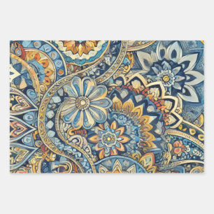 Feuille De Papier Cadeau Whirl Paisley