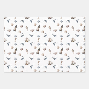 Feuille De Papier Cadeau Whispers Océaniques !