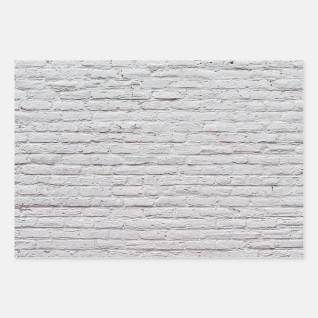Feuille De Papier Cadeau White Brick Wall (Devant)