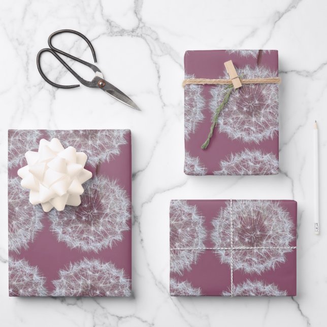 Feuille De Papier Cadeau Wild flower,  (Recto)