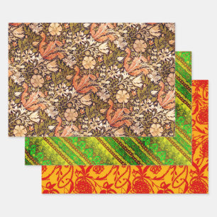 Feuille De Papier Cadeau William Morris, Agra et Paisley Pearls