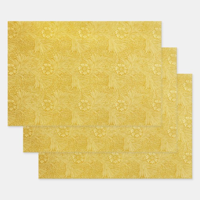 Feuille De Papier Cadeau William Morris Conception #3 (Lot)