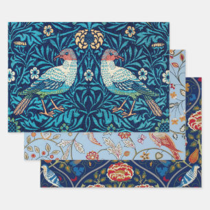 Feuille De Papier Cadeau William Morris, Oiseaux et Fleurs