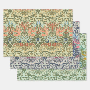 Feuille De Papier Cadeau William Morris Peacock et Dragon
