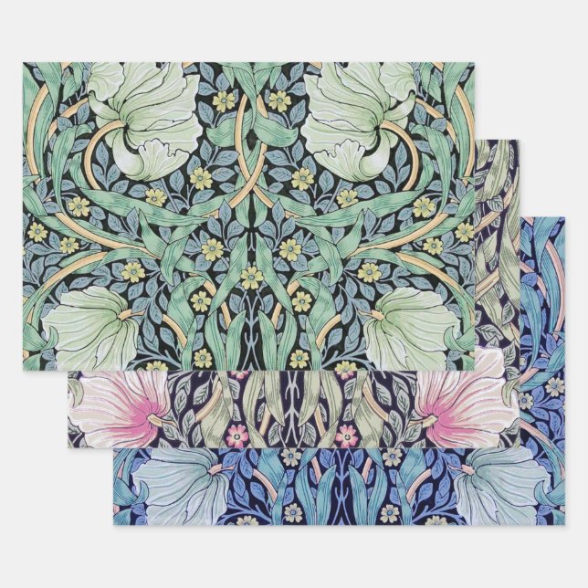 Feuille De Papier Cadeau William Morris, Pimpernel (Lot)