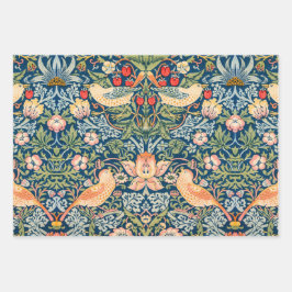 Feuille De Papier Cadeau William Morris Strawberry Thief