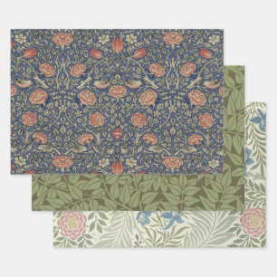 Feuille De Papier Cadeau William Morris Tudor Fond d'écran Rose