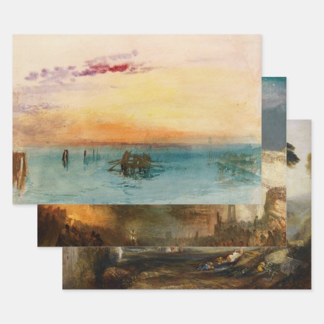 Feuille De Papier Cadeau William Turner - Sélection de chefs-d'oeuvre (Lot)