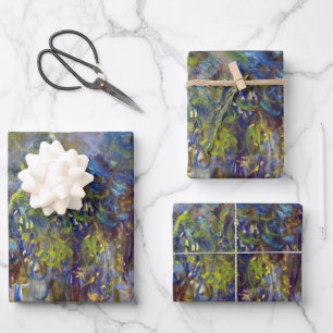 Feuille De Papier Cadeau Wisteria (moitié droite) de Claude Monet