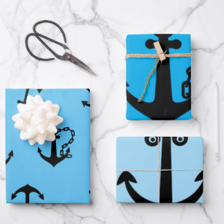 Feuille De Papier Cadeau  Wrapping Paper Sheets Anchor