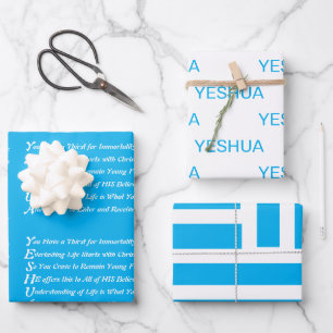 Feuille De Papier Cadeau Yeshua Poem Christian