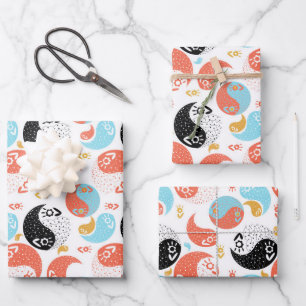 Feuille De Papier Cadeau Yin Yang