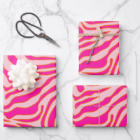 Zebra Stripes rose Orange Poster de animal sauvage