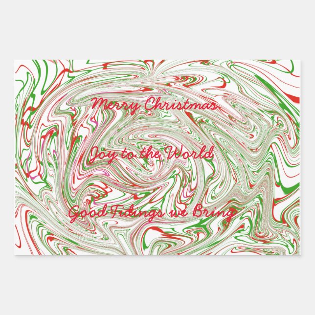 Feuille de papier de déviation de Noël (Devant)