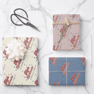 Feuille de papier de Noël Mele Kalikimaka Hawaii