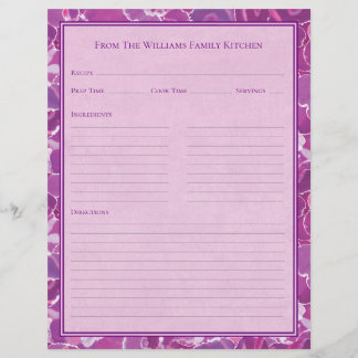 Feuille de papier de recette aquarelle abstraite r