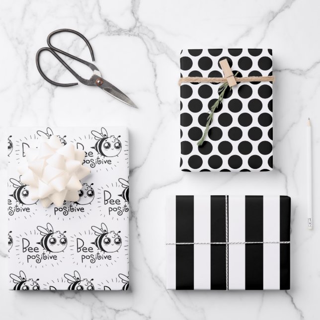 Feuille de papier d'emballage positif (Recto)