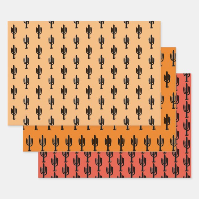 Feuille de papier d'enveloppement de cactus du dés (Lot)