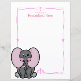 Feuille de papier dépoli Ellie Phant Pink