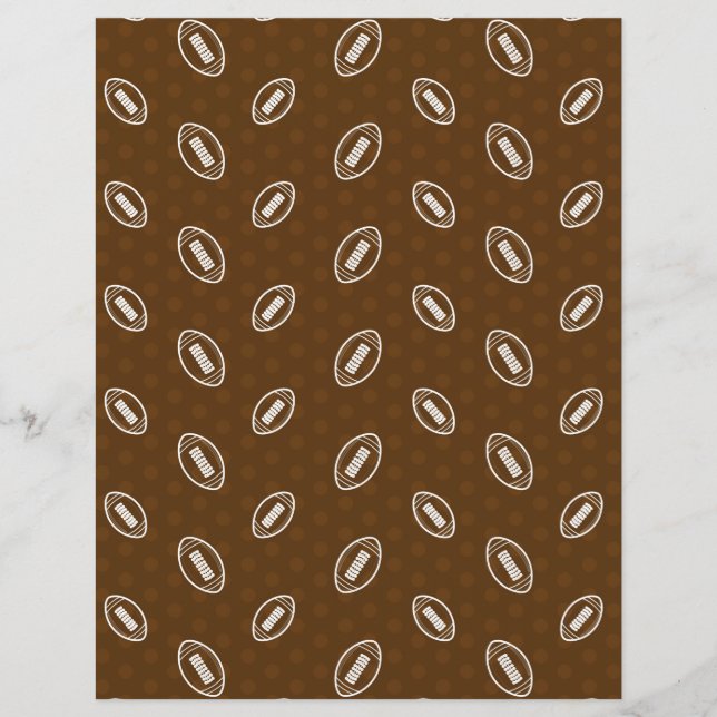 Feuille de papier football mignon (Devant)