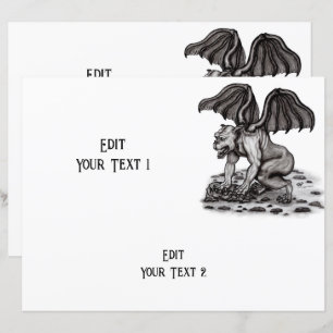 Feuille de papier Golem Gargoyle