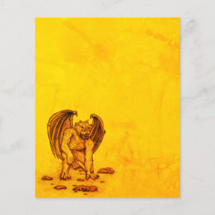 Feuille de papier Golem Gargoyle