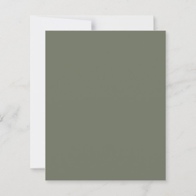 Feuille de papier personnalisée vert mousse (Devant)