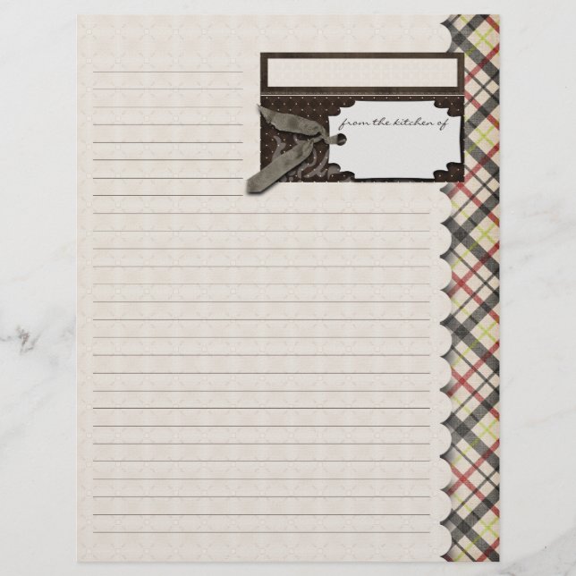 Feuille de recette du patrimoine / Circulaire (Devant)