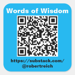Feuille de six 3 pouces, autocollants carrés.