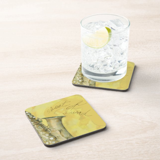 Feuille de son, dessous de verre de liège (Côté Droit)