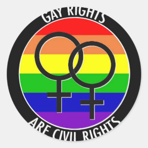 Feuille De Stickers - Les Droits Gays Sont Un Droi