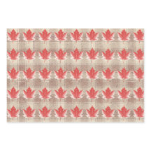 Feuille d'emballage plat de papier feuille d'érabl
