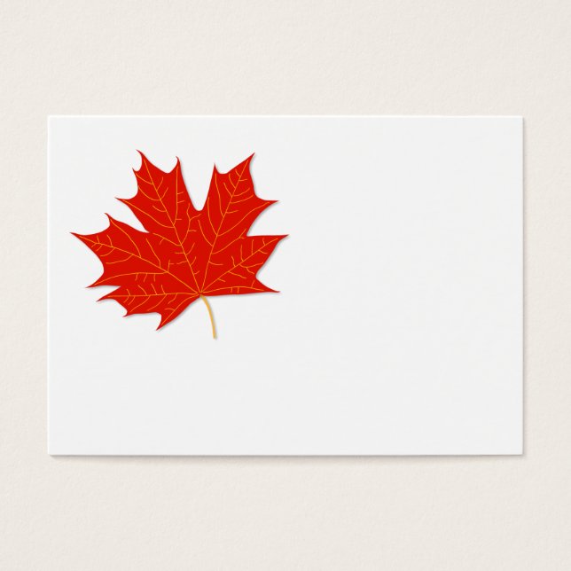 Feuille d'érable rouge (Devant)
