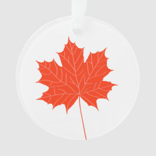 Feuille d'érable rouge