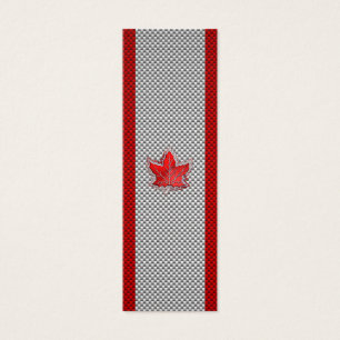 Feuille d'érable rouge canadienne sur papier à fib