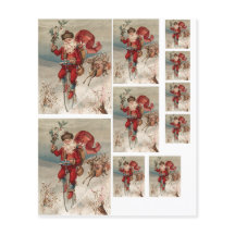 Feuille d'images multiples pour les fêtes de Noël 