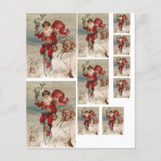 Feuille d'images multiples pour les fêtes de Noël 