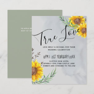 Feuille d'olive tournesols Mariage rustique