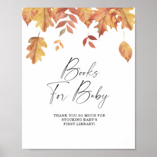 Feuille en chute - livres pour bébé poster
