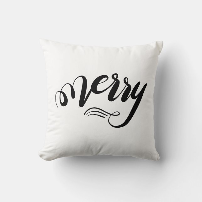 feuille et Coussin de script joyeux (Recto)