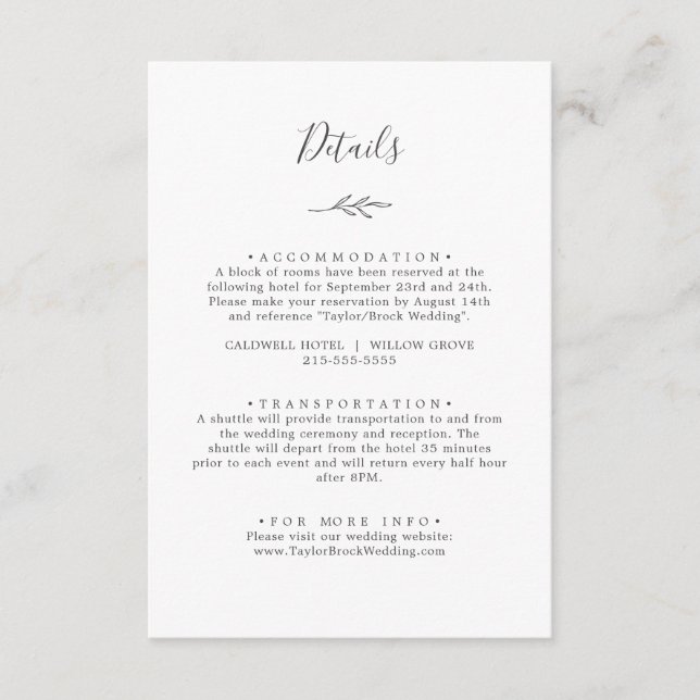 Feuille minimale | Carte de boîtier en gris foncé (Devant)