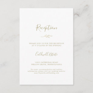 Feuille minimale   Carte d'insertion Gold Réceptio