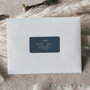 Feuille minimale   Étiquettes de adresse bleu ardo